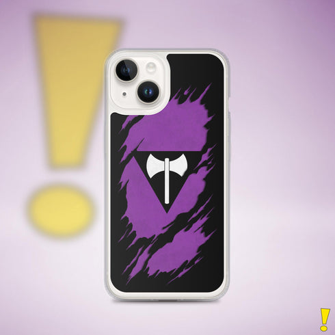 Lesbian Labrys Pride Flag Ripped Reveal Clear Case for iPhone®